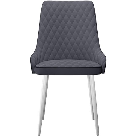 Стул DikLine 305 B28 ANTRACITE, ножки белые 