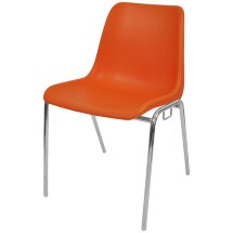Стул пластиковый на металлокаркасе Vicenza-4k Arancio orange Ral 2009