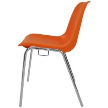 Стул пластиковый на металлокаркасе Vicenza-4k Arancio orange Ral 2009