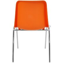 Стул пластиковый на металлокаркасе Vicenza-4k Arancio orange Ral 2009