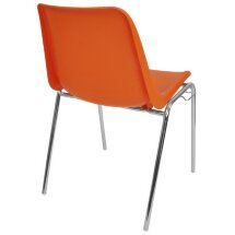 Стул пластиковый на металлокаркасе Vicenza-4k Arancio orange Ral 2009