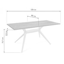 Стол деревянный SHT-TU30-2 / TT 120 / 80 коричневый / палисандр