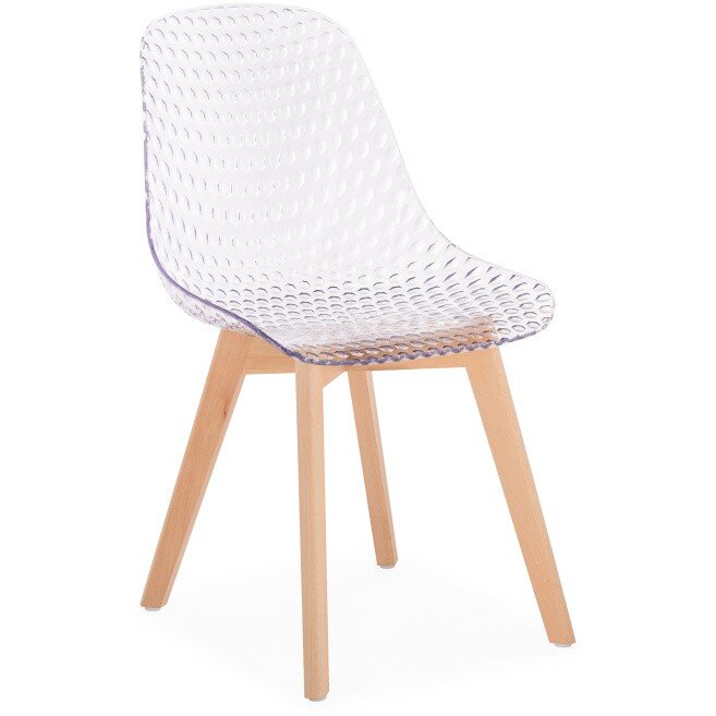 Пластиковый стул Vart clear / wood Пластиковый стул Vart clear / wood