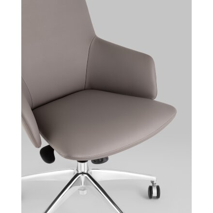 Кресло руководителя TopChairs Bow серый 
