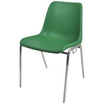 Стул пластиковый на металлокаркасе Vicenza-4k Verde green Ral 6032