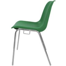 Стул пластиковый на металлокаркасе Vicenza-4k Verde green Ral 6032