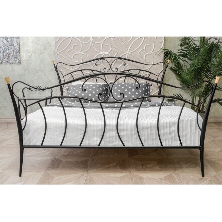 Кровать Mila 160 х 200 черная 