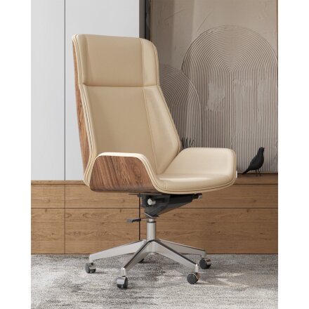 Кресло руководителя TopChairs Crown SN бежевый 