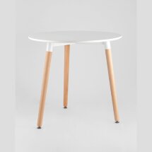 Стол круглый EAMES DST NEW D80 белый