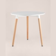 Стол круглый EAMES DST NEW D80 белый