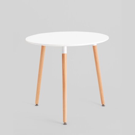 Стол круглый EAMES DST NEW D80 белый 