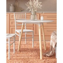 Стол круглый EAMES DST NEW D80 белый