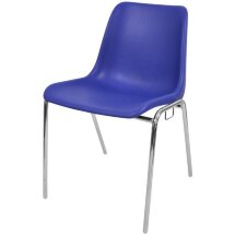 Стул пластиковый на металлокаркасе Vicenza-4k Blu blue RAL 5002