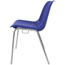 Стул пластиковый на металлокаркасе Vicenza-4k Blu blue RAL 5002