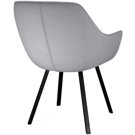 Стул DikLine 252 М поворотный, B22 GREY, ножки черные 