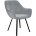 Стул DikLine 252 М поворотный, B22 GREY, ножки черные 