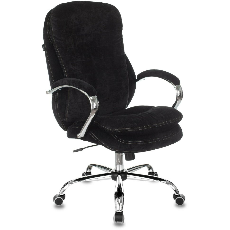 Компьютерное кресло Бюрократ руководителя Бюрократ T-9950SL Fabric черный Light-20 крестовина металл хром мягкая обивка из ве Компьютерное кресло Бюрократ руководителя Бюрократ T-9950SL Fabric черный Light-20 крестовина металл хром мягкая обивка из ве