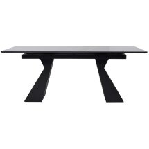 Стол БОГАРТ 200 TITANIUM BLACK PULIDO, керамика / Черный М-City