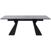 Стол БОГАРТ 200 TITANIUM BLACK PULIDO, керамика / Черный М-City