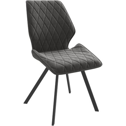Стул DikLine 242PRO B28 ANTRACITE, ножки черные 