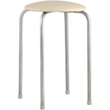 Табурет Stool Group Оранж слоновая кость, металлический каркас, сидение поролон, обивка кожзаменитель