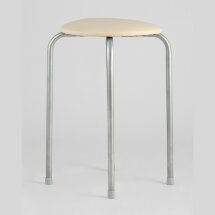 Табурет Stool Group Оранж слоновая кость, металлический каркас, сидение поролон, обивка кожзаменитель