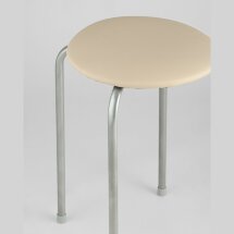Табурет Stool Group Оранж слоновая кость, металлический каркас, сидение поролон, обивка кожзаменитель