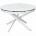 Керамический стол Trento 120 high gloss statuario белый мрамор глянцевый керамика / белый каркас 