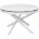Керамический стол Trento 120 high gloss statuario белый мрамор глянцевый керамика / белый каркас 