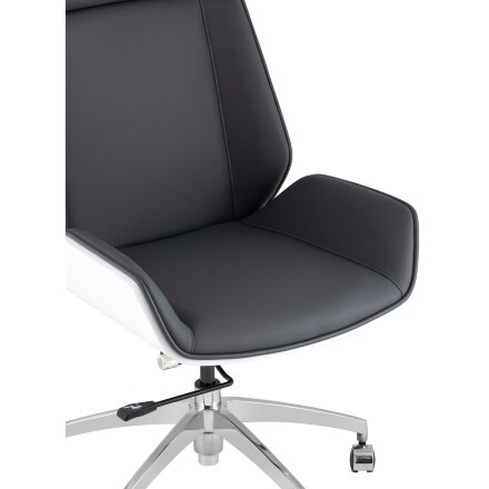 Кресло руководителя TopChairs Crown SN серо-голубой 