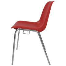 Стул пластиковый на металлокаркасе Vicenza-4k Rosso red Ral 3002