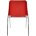 Стул пластиковый на металлокаркасе Vicenza-4k Rosso red Ral 3002 Красный