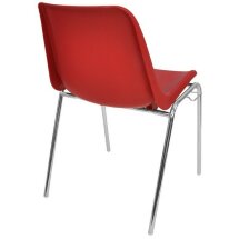 Стул пластиковый на металлокаркасе Vicenza-4k Rosso red Ral 3002