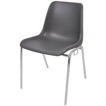 Стул пластиковый на металлокаркасе Vicenza-4k Grigo grey Ral 7022