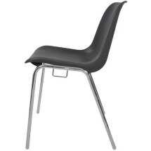 Стул пластиковый на металлокаркасе Vicenza-4k Grigo grey Ral 7022