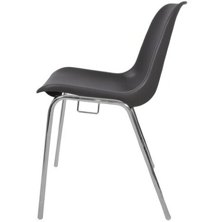 Стул пластиковый на металлокаркасе Vicenza-4k Grigo grey Ral 7022 Серый