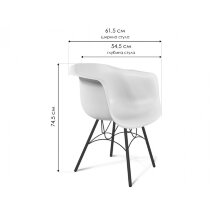 Стул на металлокаркасе SHT-ST31 / S100 бежевый / бежевый / черный муар