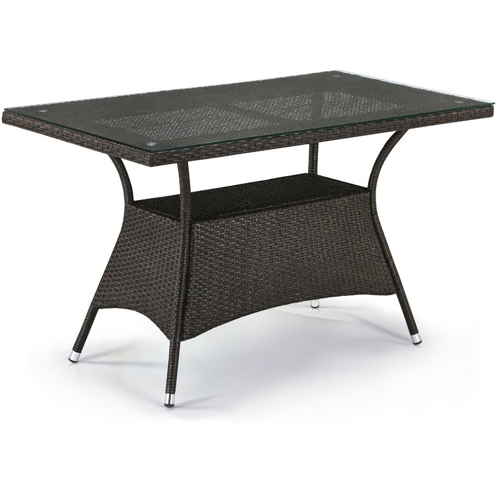 Плетеный стол T198D-W53-130x70 Brown Плетеный стол T198D-W53-130x70 Brown