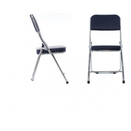 Стул на металлокаркасе Chair раскладной темно-синий 
