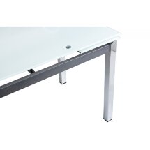 Стол стеклянный Kvadro 110 экстра белый