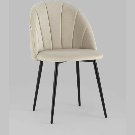 Стул Stool Group для кухни Логан велюр бежевый металлические ножки 4шт. 