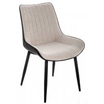 Стул на металлокаркасе Seda light beige / dark brown