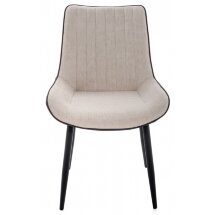 Стул на металлокаркасе Seda light beige / dark brown