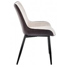 Стул на металлокаркасе Seda light beige / dark brown