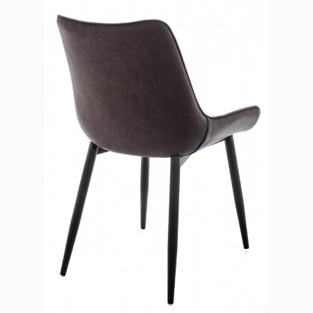Стул на металлокаркасе Seda light beige / dark brown 