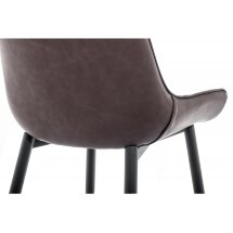 Стул на металлокаркасе Seda light beige / dark brown