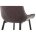 Стул на металлокаркасе Seda light beige / dark brown 