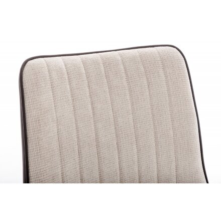 Стул на металлокаркасе Seda light beige / dark brown 