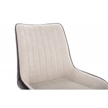 Стул на металлокаркасе Seda light beige / dark brown