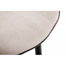 Стул на металлокаркасе Seda light beige / dark brown